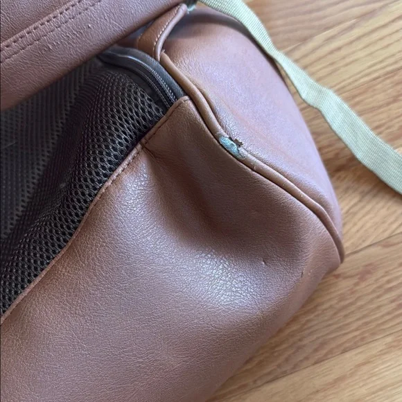 Kah&kee Brown Leather Backpack/diaper bag - Picture 5 of 7